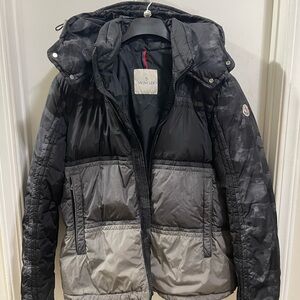 Moncler Black and Gray Puffer Jacket